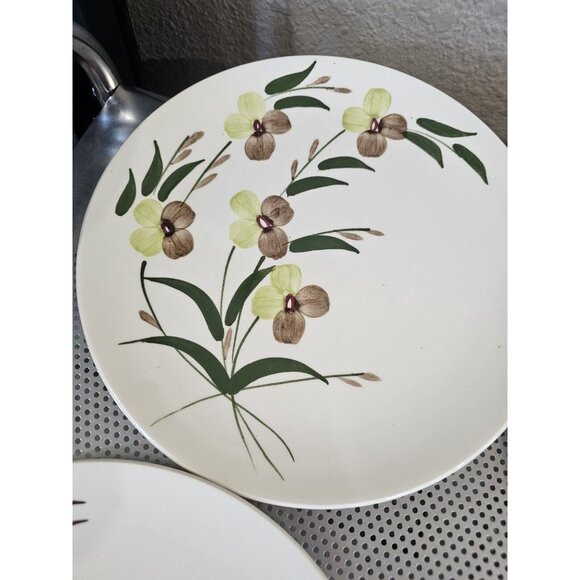 Blue Ridge Southern Potteries Vintage Set Of 4 Dinner Plates Floral 9.5" - Picture 2 of 7